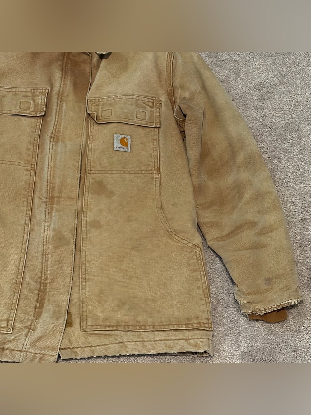 Carhartt Arctic Jacket Brown Quilt Lined Women’s Size Small Regular WC026 BRN - Picture 6 of 15
